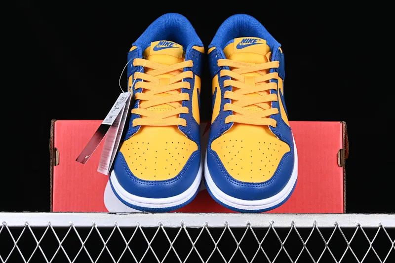 All categories Nk SB Dunk series Nk SB Dunk Low low-top sneakers Nk Dunk SB Low blue and yellow color matching SB smashed backboard fashion casual sneakers DD1391-402